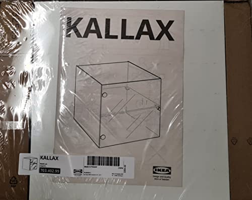 IKEA KALLAX Vitrinentüreinsatz weiß; (33x33cm); Kompatibel mit EXPEDIT von Ikea