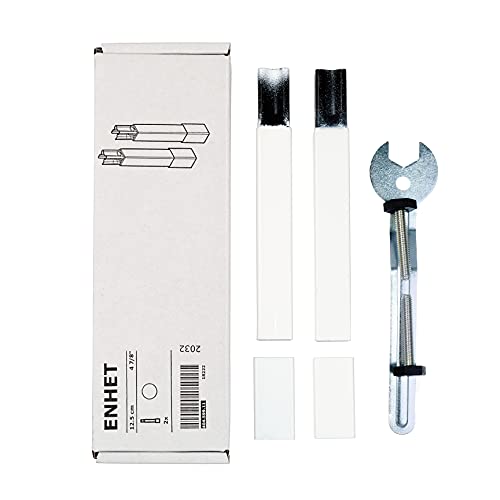 Ikea ENHET Beine, für F-Rahmen, weiß, 12,5 cm, 404.599.11 - 2 Stück von Ikea