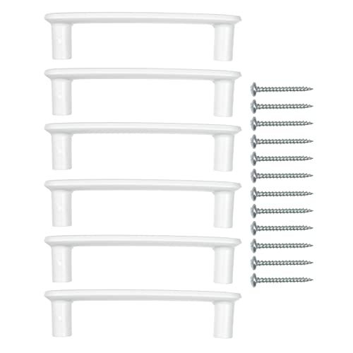Ikea GUBBARP Griffe, weiß, passend für PAX, 116 mm, 003.364.32 - 6 Stück mit Schrauben von Ikea