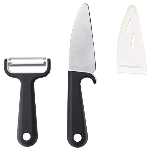 SMÅBIT Messer und Schäler, schwarz, weiß von IKEA