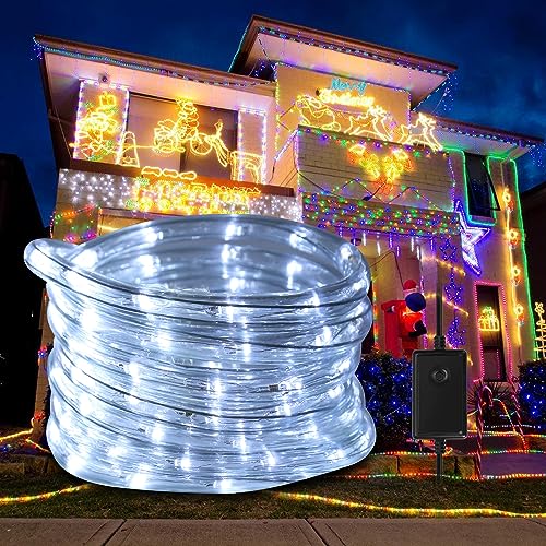 Ikodm LED Lichterschlauch Aussen 30m, 720 LEDs Lichtschlauch mit Timer & 8 Modi, Lichterschlauch Außen wasserfest weiß, LED Lichtschlauch für Garten Fest Weihnachten Hochzeit von Ikodm