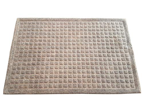 oKu-Tex Moby Design Fußmatte, Schmutzfangmatte,Relief, für außen und innen, rutschfest & robust, Gummi, Braun, 50 x 80 cm von oKu-Tex