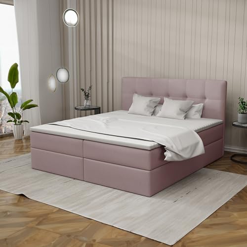 Imebel Boxspringbett 200x200 mit Bettkasten - Bett mit Matratze und 2 Bettkästen - Schlafzimmerbett mit Topper - Bequemes und Elegantes Doppelbett für das Schlafzimmer Imebel Boxspringbett 200x200 mit Bettkasten - Bett mit Matratze und 2 Bettkästen - Schlafzimmerbett mit Topper - Bequemes und Elegantes Doppelbett für das Schlafzimmer von Imebel