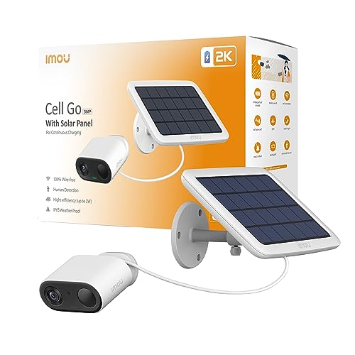 Minalo IMOU Cell Go Kit(with solar Panel) Imou-KIT/IPC-B32P/FSP12 IP Überwachungskamera-Set 2304 x 1296 Pi, Multicolor von Imou