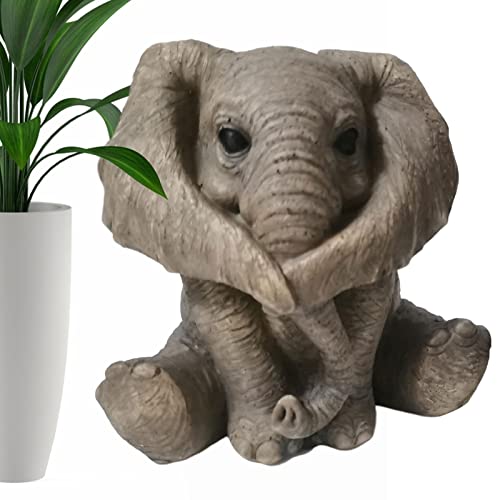 Imtrub Elefant-Skulptur, Nicht sehen, Nicht hören, Nicht sprechen Elefantenstatue, Zarte Elefant-Figur, Elefant, Geschenke für Zuhause, Büro, Dekoration, bringt viel Glück von Imtrub