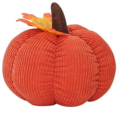 Imtrub Halloween-Kürbiskissen, Thanksgiving-dekoratives Kürbiskissen-Kissen, Halloween Kürbis dekoratives Kissen Kissen Heimdekoration Partygeschenke, Zierkissen für Kinderzimmer (Orange) von Imtrub