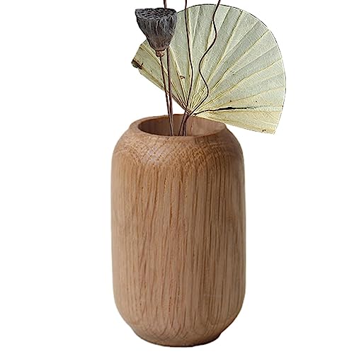 -Holzvase | Natürliche Home Stand Vase Ornament - Vasen-Bastelarbeiten in schlichtem Design für Dinnerpartys, Zuhause, Feiertage und Hochzeitsplanung Imtrub von Imtrub