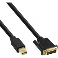 InLine Mini DisplayPort zu DVI Kabel 1m, vergoldete Kontakte, schwarz von InLine®