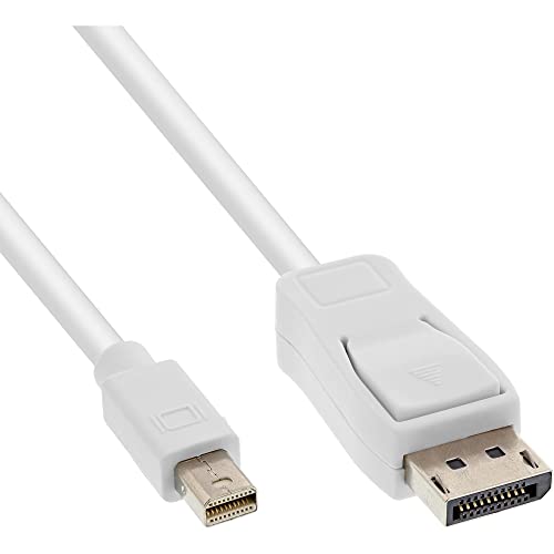 InLine 17132 Mini DisplayPort zu DisplayPort Kabel, weiß, 2m von InLine