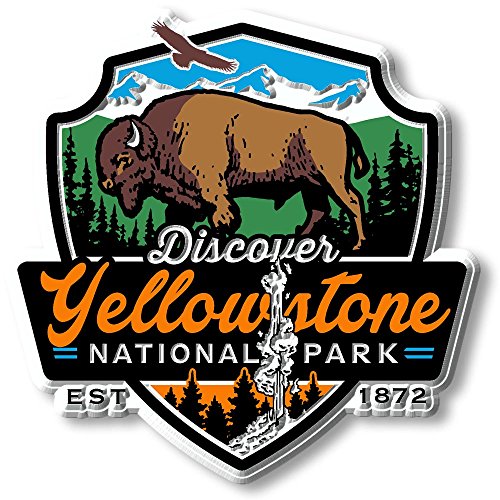 Inconnu Entdecken Sie den Yellowstone Nationalpark Magnet von Classic Magnets