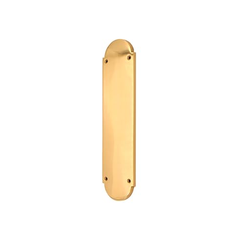 Türdrücker, poliertes Messing, viktorianischer Stil, massives Messingguss, 302 mm x 72 mm, 9 mm Dicke Türdrücker, poliertes Messing, viktorianischer Stil, massives Messingguss, 302 mm x 72 mm, 9 mm Dicke von Infinity Decor