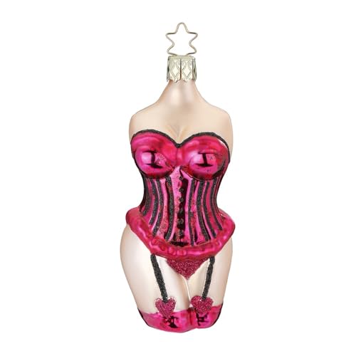 Christbaumschmuck Lady in Pink 12cm Weihnachtsbaumschmuck Advent Weihnachten von Inge-glas