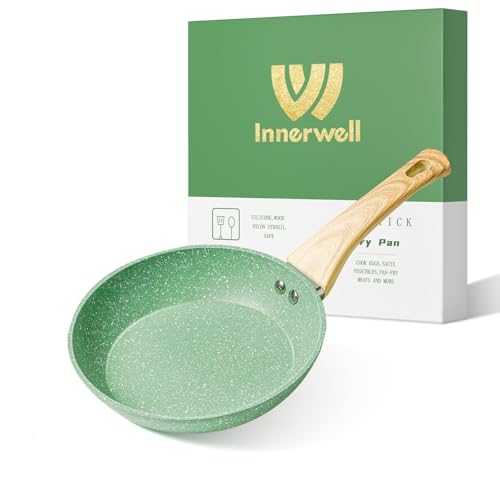 Innerwell Antihaft Bratpfanne 20 cm, Pfanne Induktion mit Keramik Antihaftbeschichtung in Profiqualität, Omelette Pfanne Granit, Backofenfest, PFOA-frei, Spülmaschinenfest, Mintgrün Innerwell Antihaft Bratpfanne 20 cm, Pfanne Induktion mit Keramik Antihaftbeschichtung in Profiqualität, Omelette Pfanne Granit, Backofenfest, PFOA-frei, Spülmaschinenfest, Mintgrün von Innerwell
