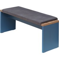 Innostyle Dijon Sitzbank inkl. Klemmkissen Holzwerkstoff Parisian Blue/Haveleiche Cognac von Innostyle