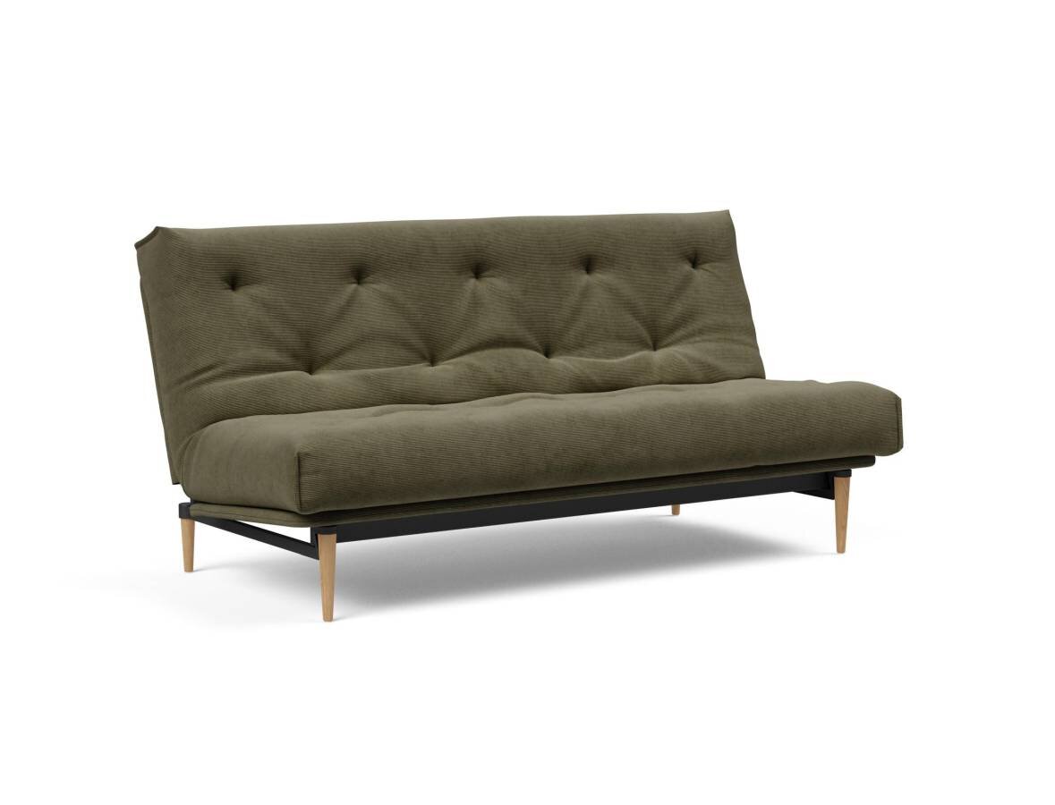 Innovation Colpus Klappsofa fest versteppt 140 x 200 cm | Classic 316 Cordufine, Pine Green helle Eiche Innovation Colpus Klappsofa fest versteppt 140 x 200 cm | Classic 316 Cordufine, Pine Green helle Eiche von Innovation