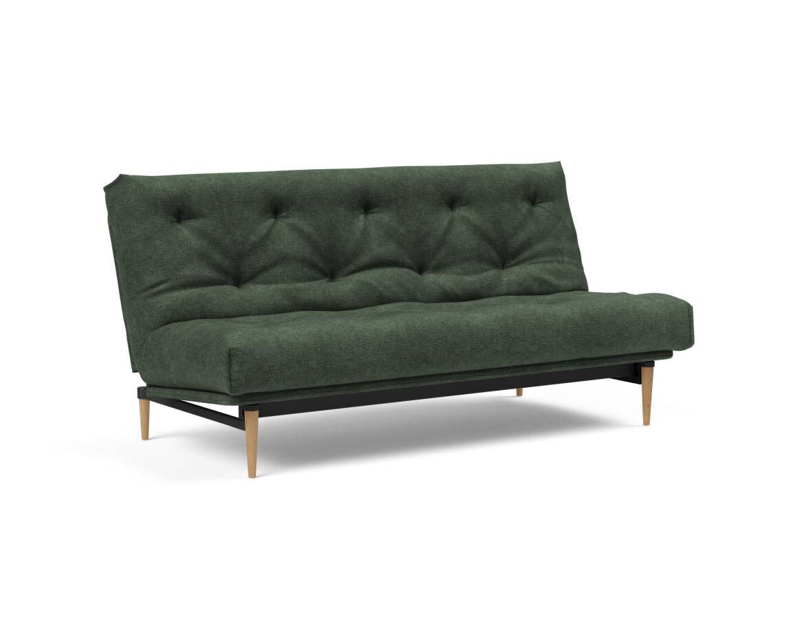Innovation Colpus Klappsofa fest versteppt 140 x 200 cm | Latex 281 Avella Pine Green helle Eiche Innovation Colpus Klappsofa fest versteppt 140 x 200 cm | Latex 281 Avella Pine Green helle Eiche von Innovation
