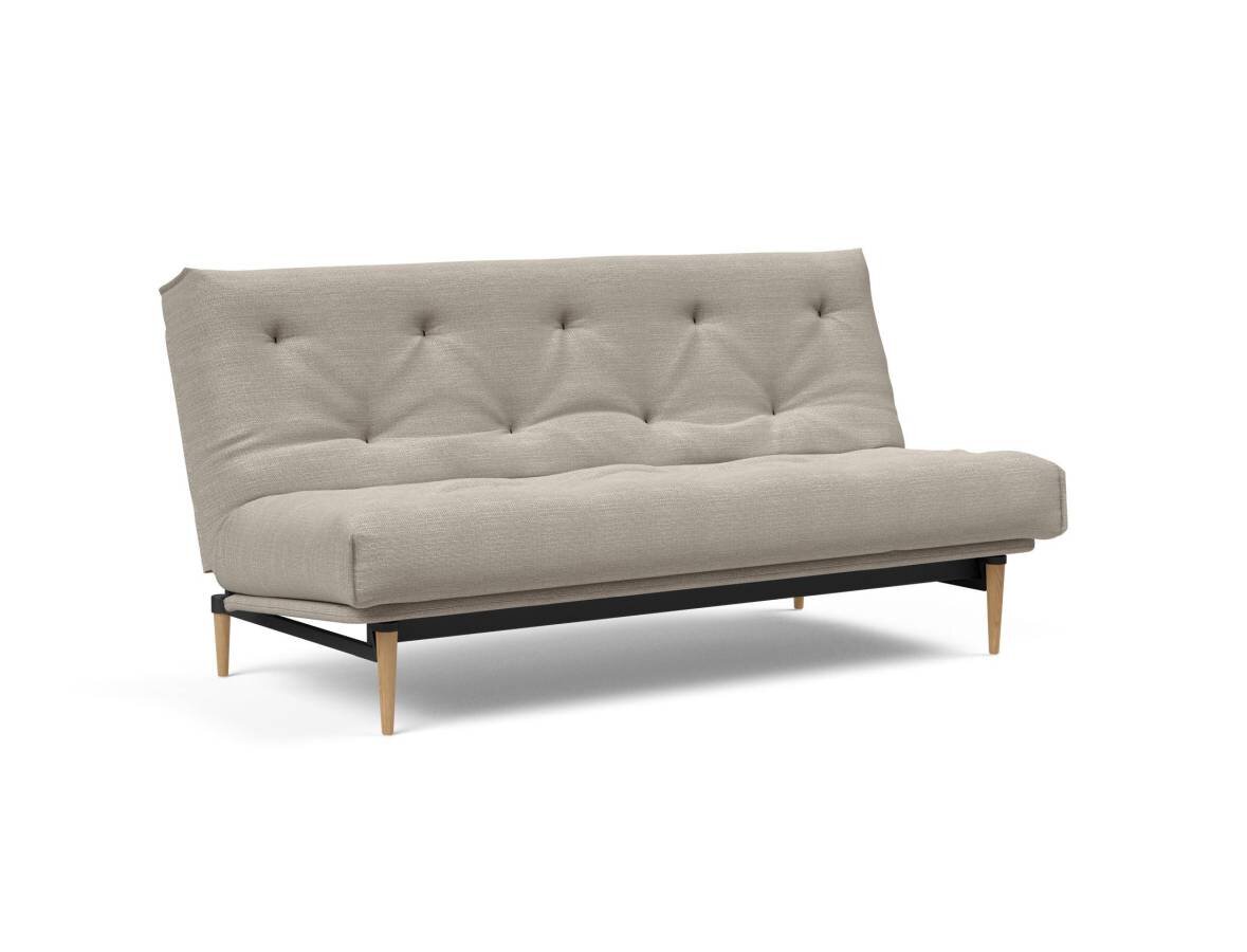 Innovation Colpus Klappsofa fest versteppt 140 x 200 cm | Latex 579 Kenya Gravel helle Eiche Innovation Colpus Klappsofa fest versteppt 140 x 200 cm | Latex 579 Kenya Gravel helle Eiche von Innovation