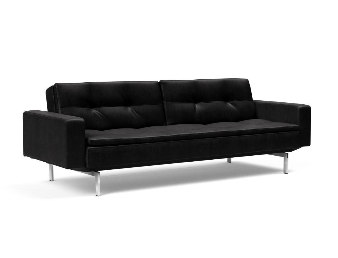 Innovation Dublexo Klappsofa mit Polster-Armlehne 550 Fanual Black Chrom / Mattschwarz Innovation Dublexo Klappsofa mit Polster-Armlehne 550 Fanual Black Chrom / Mattschwarz von Innovation
