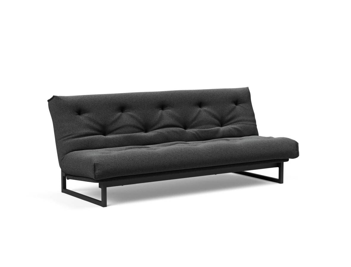 Innovation Fraction Klappsofa fest versteppt 120 x 200 cm | Soft Spring 529 Bouclè Charcoal Innovation Fraction Klappsofa fest versteppt 120 x 200 cm | Soft Spring 529 Bouclè Charcoal von Innovation