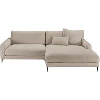 INOSIGN Ecksofa "Downtown, B/T/H: 272/190/84 cm L-Form", weicher Sitzkomfort auch in Cord und Bouclé, incl. Zierkissen von Inosign