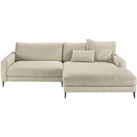 INOSIGN Ecksofa "Downtown, B/T/H: 272/190/84 cm L-Form", weicher Sitzkomfort auch in Cord und Bouclé, incl. Zierkissen von Inosign