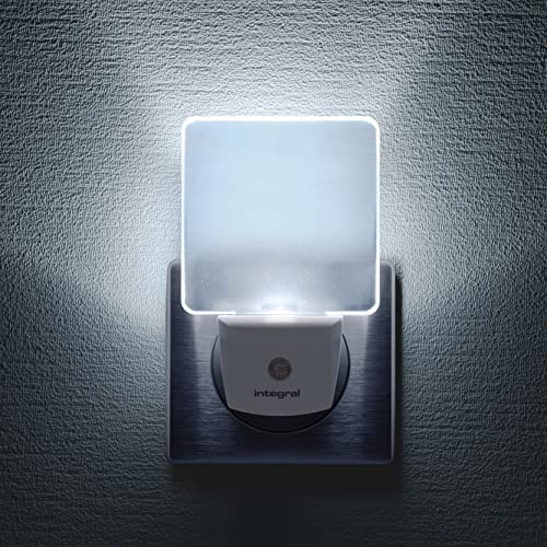 Integral LED Nachtlicht Steckdose 3er-Pack, Nachtlicht mit Bewegungsmelder, Dusk to Dawn Fotozelle Sensor, Auto Sensor für Flure, Treppen, Schlafzimmer, Landungen, Kinderzimmer, Baby, Küche von Integral