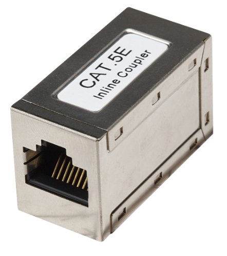 Manhattan Intellinet Inline-Patchkabelkupplung Cat5e 2 x RJ45 geschrimt silber von Manhattan