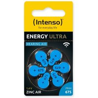 INTENSO Hörgeräte-Batterie Energy Ultra A 675, 6 Stück, blau von Intenso