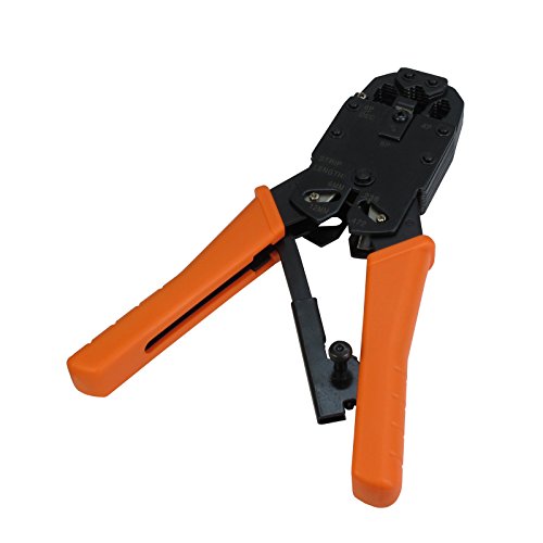 Inter-Tech 88887157 IPC Crimpzange HT-2008R, Orange von Inter-Tech