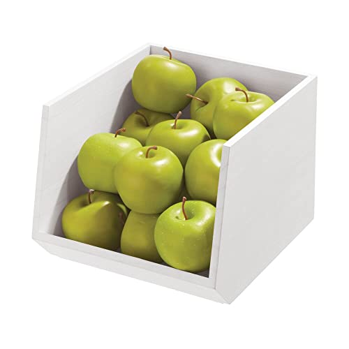 iDesign Aufbewahrungsbox mit offener Front, Küchenschrank Organizer aus Paulownia-Holz für Regal oder Vorratsschrank, vielseitige Kiste zur Aufbewahrung, weiß, 95289, Weißes Waschen, 25.4/29.21/20.96 cm iDesign Aufbewahrungsbox mit offener Front, Küchenschrank Organizer aus Paulownia-Holz für Regal oder Vorratsschrank, vielseitige Kiste zur Aufbewahrung, weiß, 95289, Weißes Waschen, 25.4/29.21/20.96 cm von InterDesign