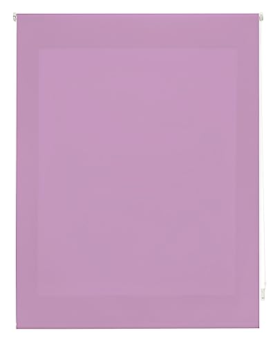 INTERBLIND | Premium Rollo, lichtdurchlässig, glatt, 120 x 175 cm (Breite x Höhe), Stoffmaß 117 x 170 cm, lichtdurchlässig, lila, Premium Fensterrollo von Interblind