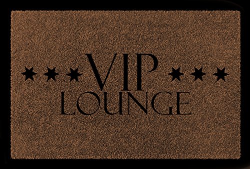 Interluxe SCHMUTZMATTE Fußmatte VIP Lounge Türvorleger Geschenk Flur Eingang 60x40 cm Braun von Interluxe