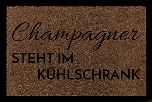 Interluxe TÜRMATTE Fußmatte Champagner Steht IM KÜHLSCHRANK Wohnung Eingang Viele Farben Braun von Interluxe