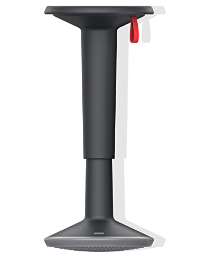 Interstuhl UP Stehhocker - ergonomischer Stehhocker - höhenverstellbar - Hocker mit rutschhemmender Standfläche & Kippschutz - Sitzhocker für gesünderes Arbeiten (UP Stehhocker, Black) von Interstuhl