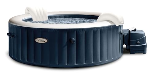 Intex 28432EX - Whirlpool aufblasbar PureSpa Bubble Massage, 6 Personen, 170 Düsen, Heizung, PVC, Navyblau, ⌀ 216x71 cm Intex 28432EX - Whirlpool aufblasbar PureSpa Bubble Massage, 6 Personen, 170 Düsen, Heizung, PVC, Navyblau, ⌀ 216x71 cm von Intex