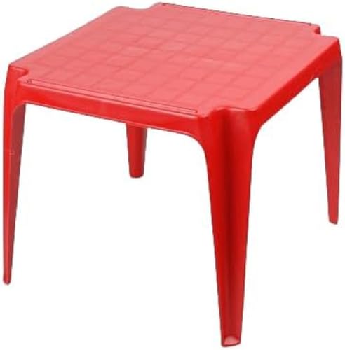 Stapelbarer Kindertisch, Made in Italy, 56 x 52 x 44 cm, rote Farbe von Urban Living