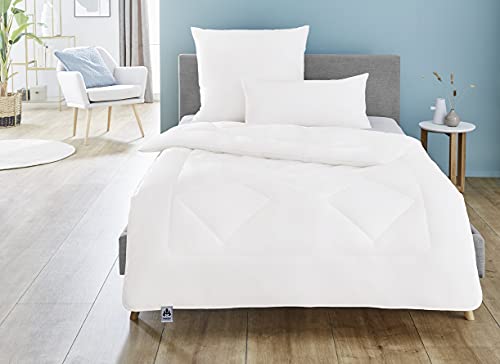 Irisette Noblesse Steppbett, Duo Bettdecke für den Winter, 155 x 200 cm, weiß, Öko-Tex zertifiziert, produziert nach deutschem Qualitätsstandard von Irisette