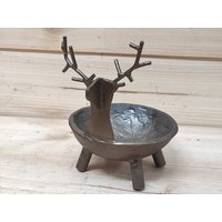 Rentier Kerzenständer, Weihnachts Kerzenständer, Kerzenhalter, Weihnachtsdekoration, Metall Handgemachte Weihnachtskerze von IronUA