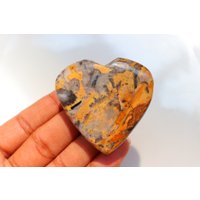 Kawanit Jaspis Herzstein, Natürliche Herz, Taschenstein, Palme, Sorgenstein, Jaspis von IslamGemandMinerals