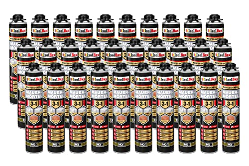 Isolbau Mauermörtel 30 x 750ml Pistolenschaum Montageschaum Klebeschaum 3 in 1 PU-Mörtel Isolbau Mauermörtel 30 x 750ml Pistolenschaum Montageschaum Klebeschaum 3 in 1 PU-Mörtel von Isolbau