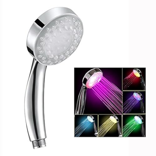 Itian LED-Lichter mit Farbwechsel, Duschkopf, Badezimmer, LED-Duschköpfe, 7 Farben, automatischer Wechsel der LED-Lichter, Handbrause Itian LED-Lichter mit Farbwechsel, Duschkopf, Badezimmer, LED-Duschköpfe, 7 Farben, automatischer Wechsel der LED-Lichter, Handbrause von Itian