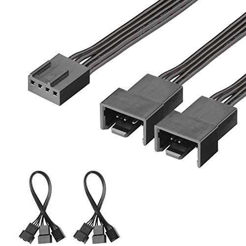 J&D 2er Pack PWN 2 Fan Splitter Kabel - 15cm von J&D