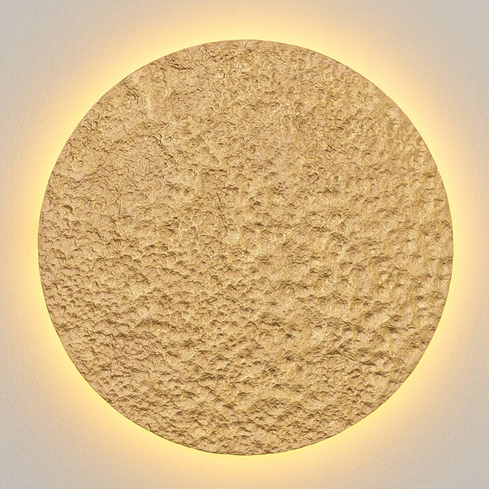 LED-Wandleuchte Meteor, Ø 55 cm, gold von Holländer