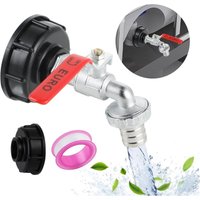 Jalleria - Hahntank 1000L ibc Anschlusszubehör S60X6 Kugelhahn 3/4 Zoll Steckadapter ibc passender Regenwassersammler für Tankadapter Jalleria - Hahntank 1000L ibc Anschlusszubehör S60X6 Kugelhahn 3/4 Zoll Steckadapter ibc passender Regenwassersammler für Tankadapter von JALLERIA
