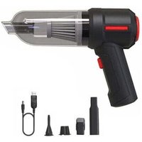 Jalleria - 4 in 1 Hand-Akku-Luftgebläse Air Duster Mini 9000Pa Akku-Handstaubsauger für Auto-PC-Tastatur Schwarz Jalleria - 4 in 1 Hand-Akku-Luftgebläse Air Duster Mini 9000Pa Akku-Handstaubsauger für Auto-PC-Tastatur Schwarz von JALLERIA