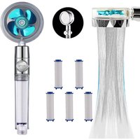Jalleria - Handbrauseset + 5 Filternachfüllungen – Hochdruck-Propeller-Duschkopf – Spart und filtert Wasser – Leistungsregulierung durch Aus-Schalter Jalleria - Handbrauseset + 5 Filternachfüllungen – Hochdruck-Propeller-Duschkopf – Spart und filtert Wasser – Leistungsregulierung durch Aus-Schalter von JALLERIA