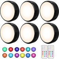 Packung dimmbare LED-Unterschrankleuchten – LED-Küchenleuchten – batteriebetriebene mehrfarbige led – Vitrinenbeleuchtung mit Fernbedienung und Packung dimmbare LED-Unterschrankleuchten – LED-Küchenleuchten – batteriebetriebene mehrfarbige led – Vitrinenbeleuchtung mit Fernbedienung und von JALLERIA