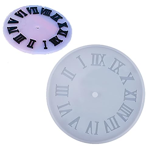 JAWSEU Uhr Harzformen Wanduhr Gießform, Epoxy Clock Silikonharz Form Kit Silikonformen Epoxidharz Uhr, Uhr Silikonform Uhr Harzformen Wanduhr Gießharz Resin Formen Uhren Selbst Gestalten von JAWSEU