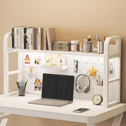 JCSRYD Tisch Organizer Büro Industrielles Schreibtisch Bücherregal für Computertische, Mehrzweck Schreibtisch Organizer für den Einsatz im Homeoffice Oder Wohnheim(115 * 66cm/45 * 26in) von JCSRYD