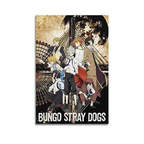 JEAM Bungo Stray Dogs Ästhetische Bilder, individuelles Raumdekor, Schlafsaal, Wanddekoration, Kunstposter, Albumcover, Bild, Dekor-Poster, 30 x 45 cm, ungerahmt von JEAM